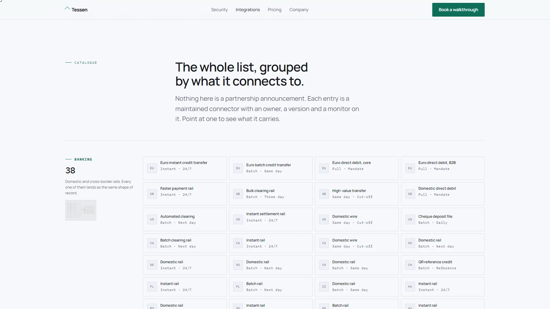 Tessen - Payment Infrastructure HTML Template