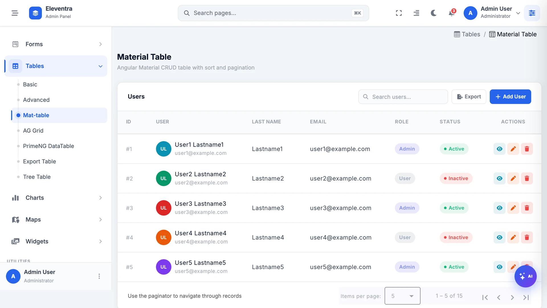 Eleventra - Angular 21 Admin Dashboard Template + UI Kit + 90+ Pages