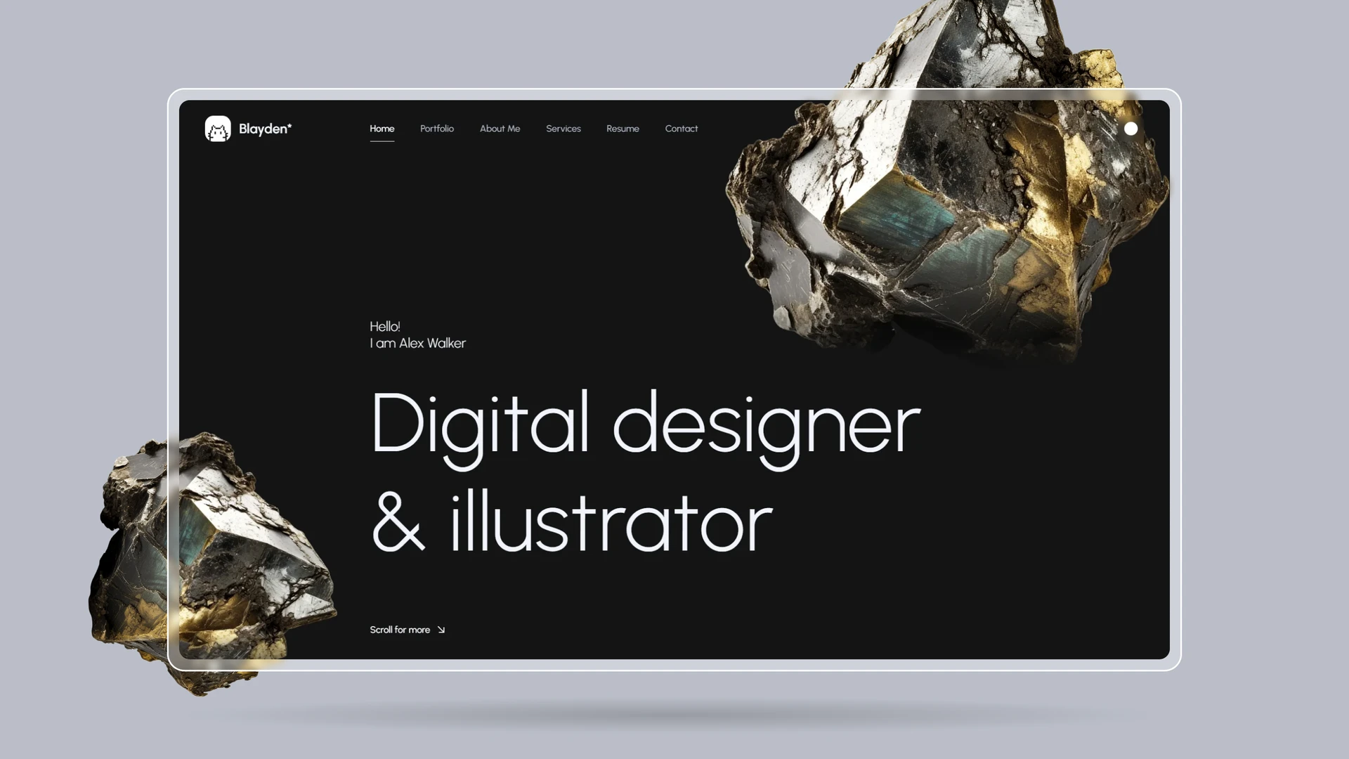 Blayden - Personal Portfolio & Resume HTML Template