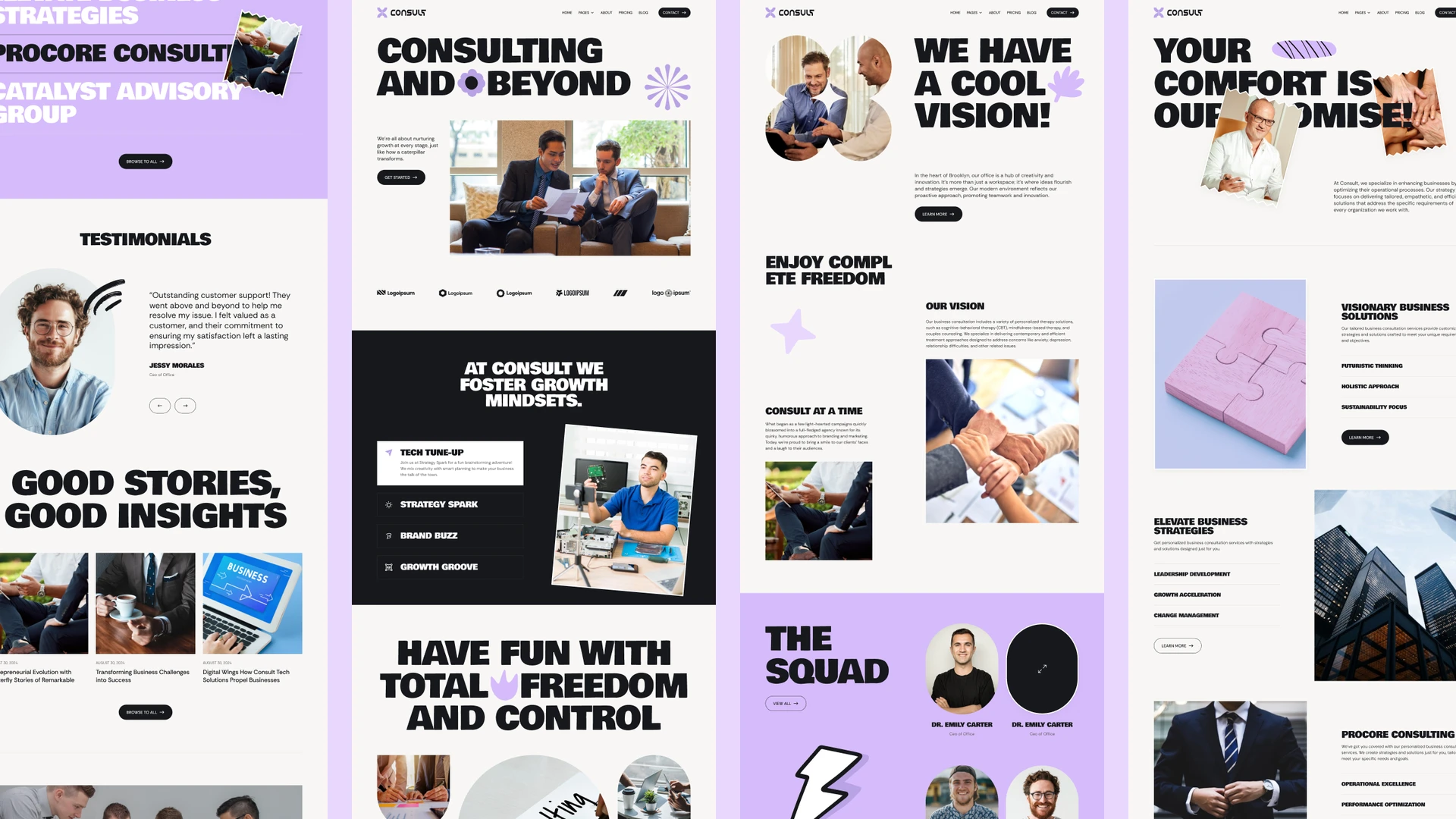 ConsultX - Consulting, Training, & Business Framer and Figma Template