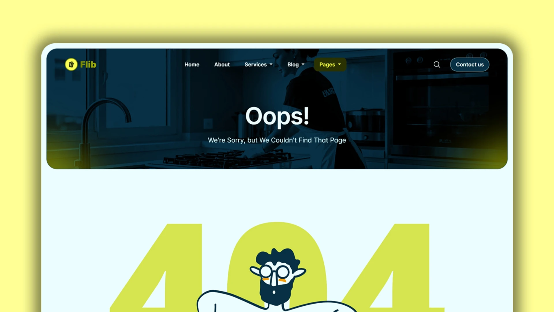 Flib - HTML Website Template For Premium Home Cleaning Services