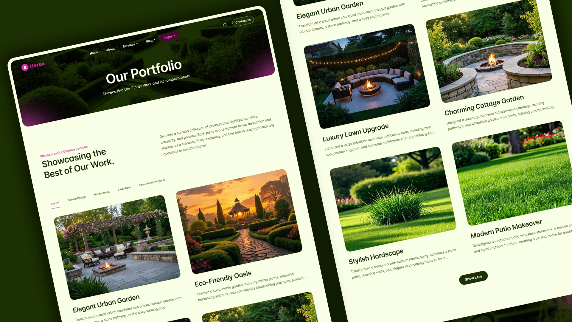 Herba - Innovative Landscaping and Green Spaces HTML Website Template