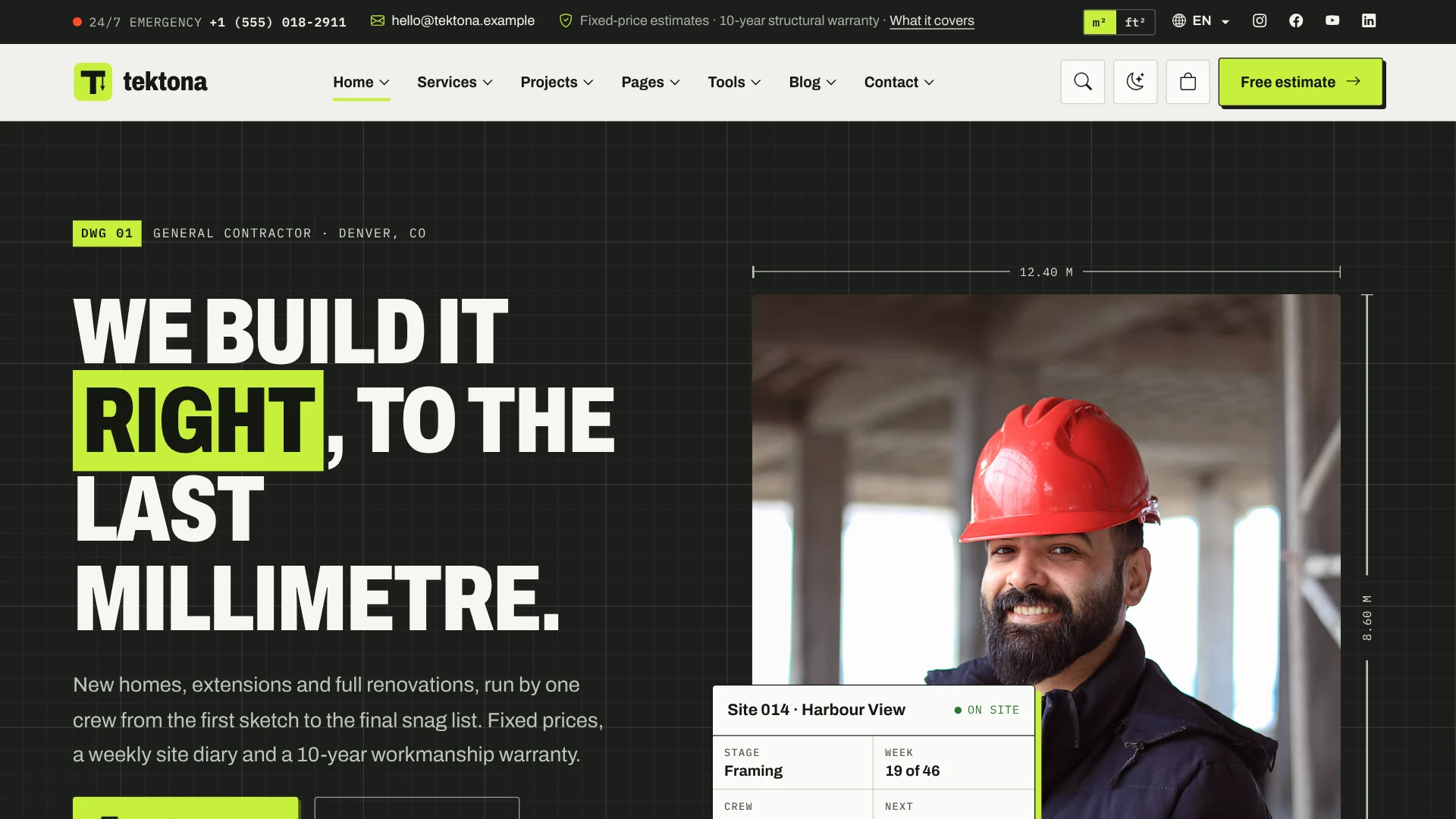 Tektona - Construction & Renovation HTML Template