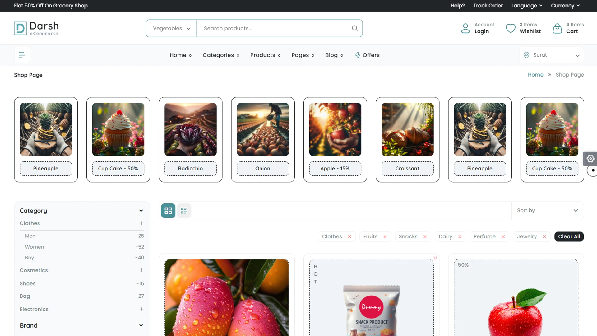 Darsh - Multipurpose eCommerce HTML Bootstrap Template