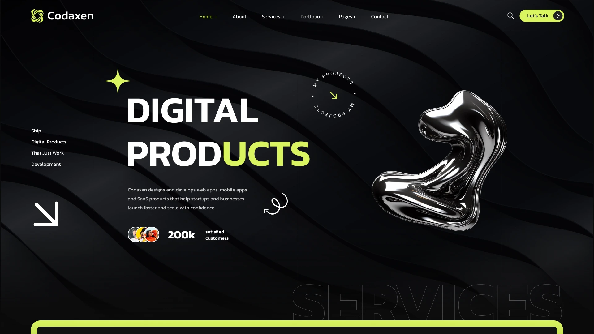 Codaxen - Digital Agency & Product Design Figma Template (Screenshot 1 of 1)