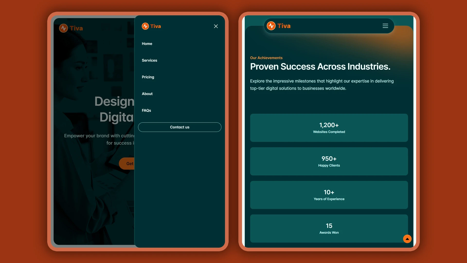 Tiva - Premium Web Design Agency HTML Landing Page Template