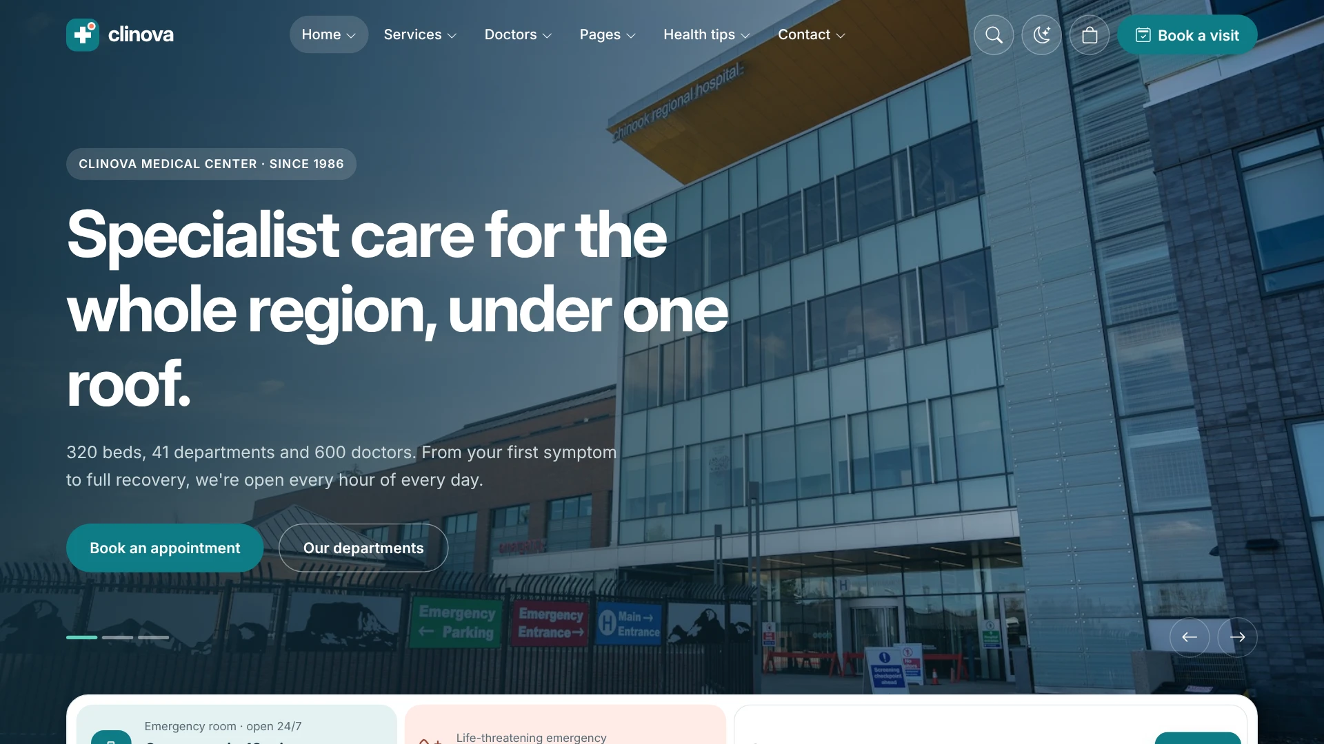 Clinova - Medical Clinic & Healthcare WordPress Theme