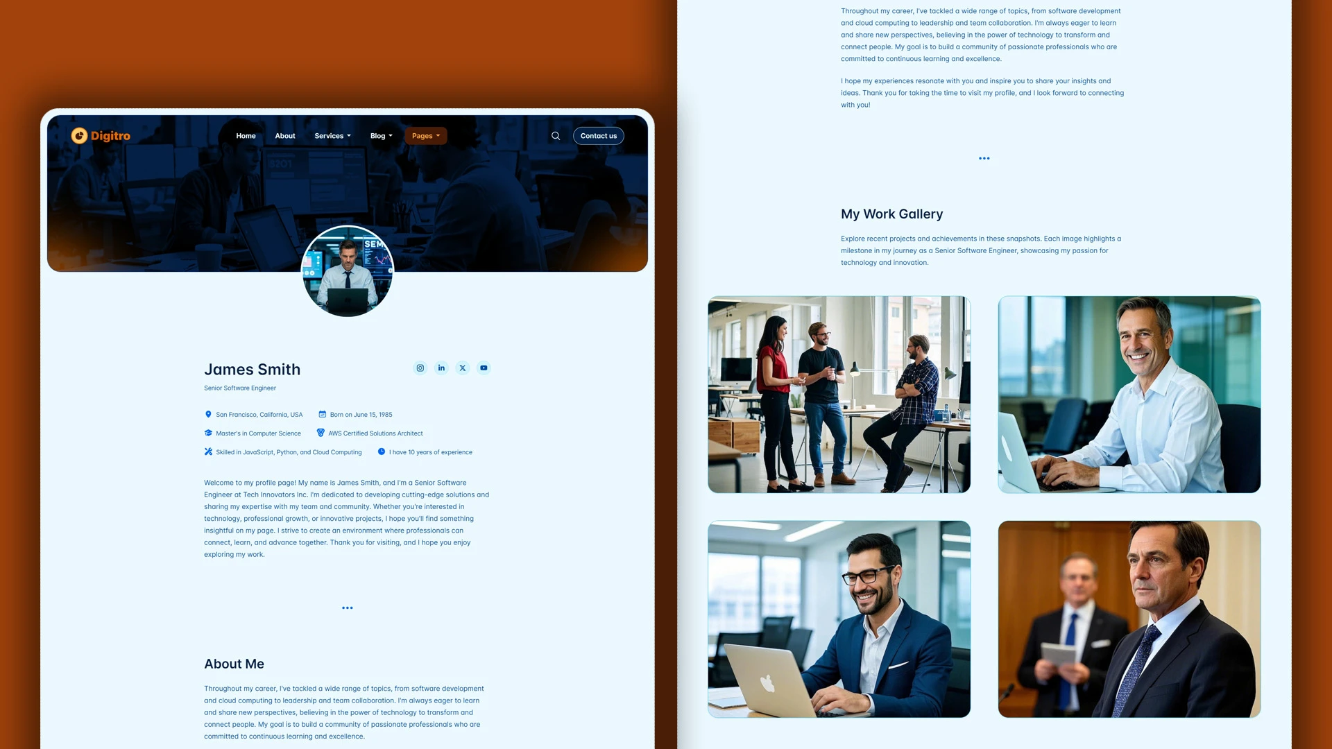 Digitro - Cutting-Edge Digital Marketing Agency HTML Website Template
