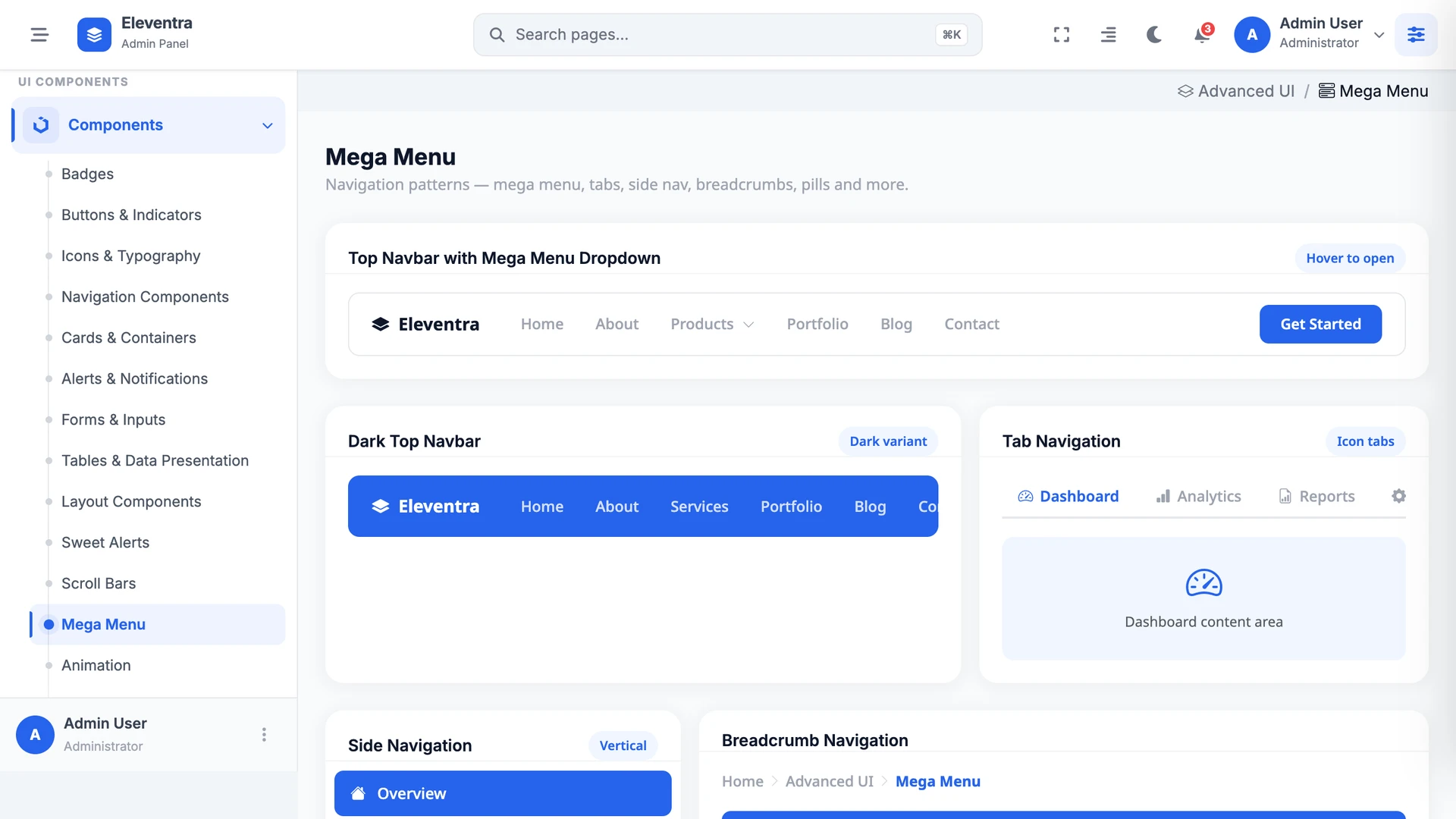 Eleventra - Angular 21 Admin Dashboard Template + UI Kit + 90+ Pages