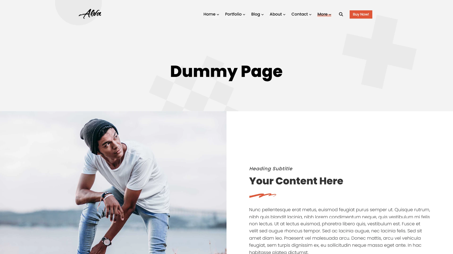Alva - Creative Portfolio Showcase HTML Website Template