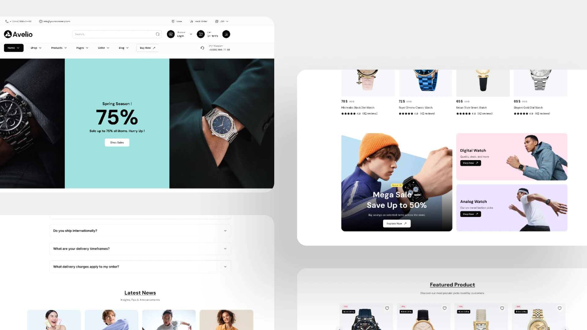 Avelio - Multipurpose eCommerce Figma UI Kit
