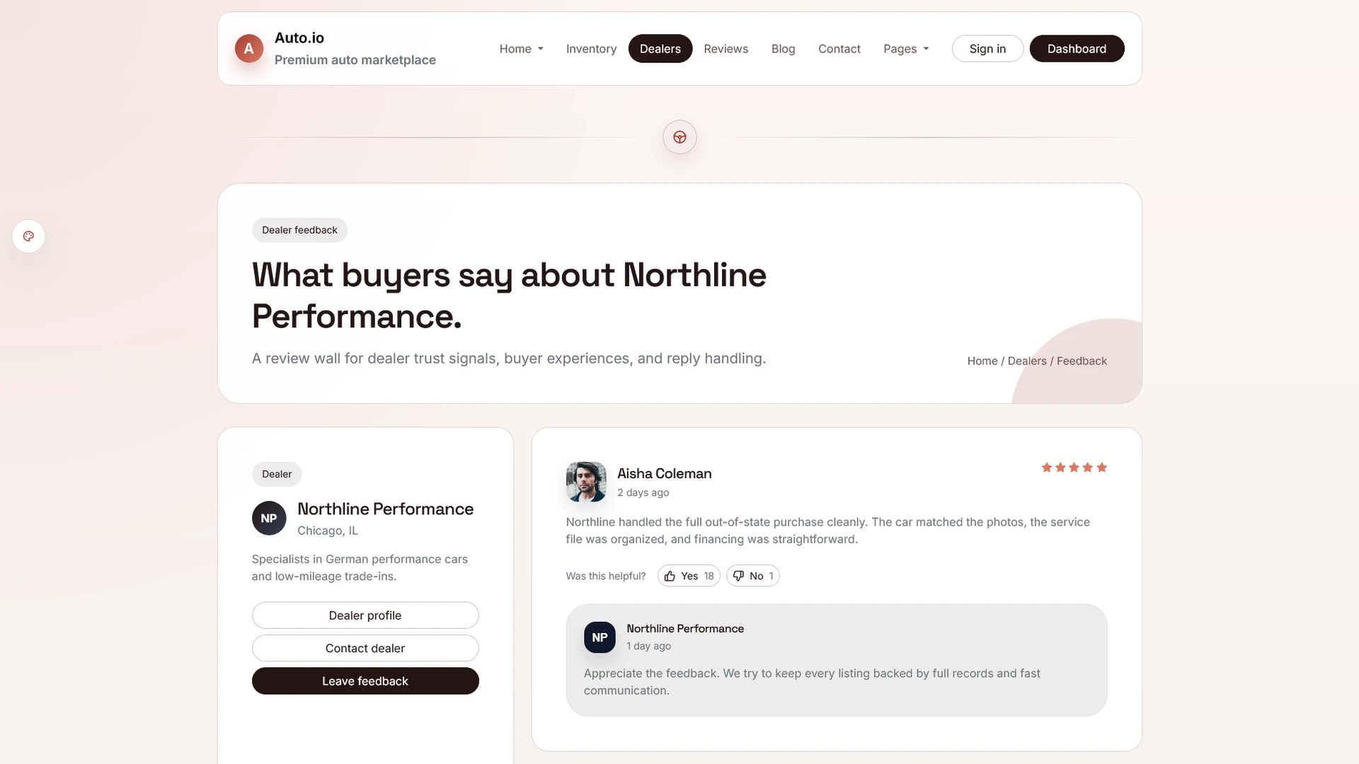 AutoIO - Cars Listings & Directory Template