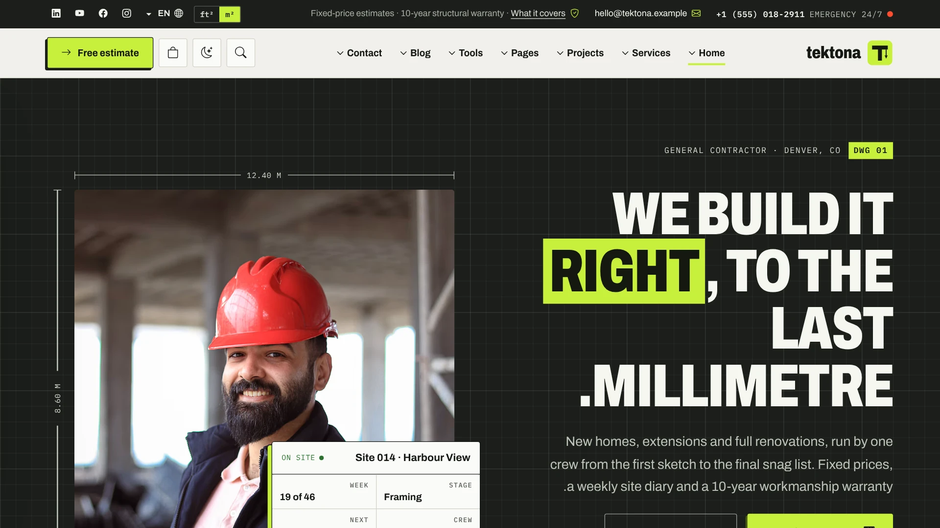 Tektona - Construction & Renovation HTML Template