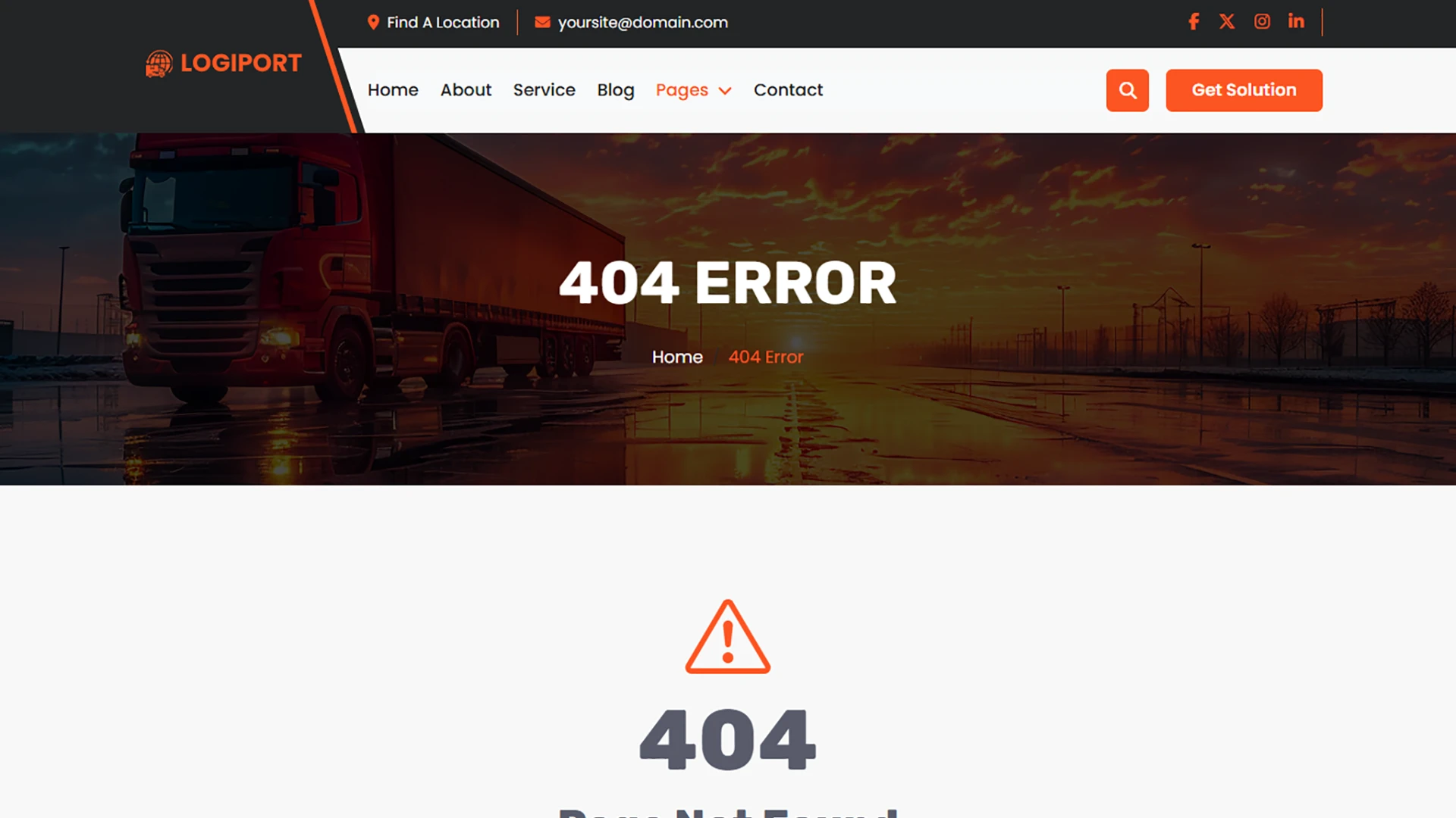 Logiport - Logistic & Transport Service HTML Template