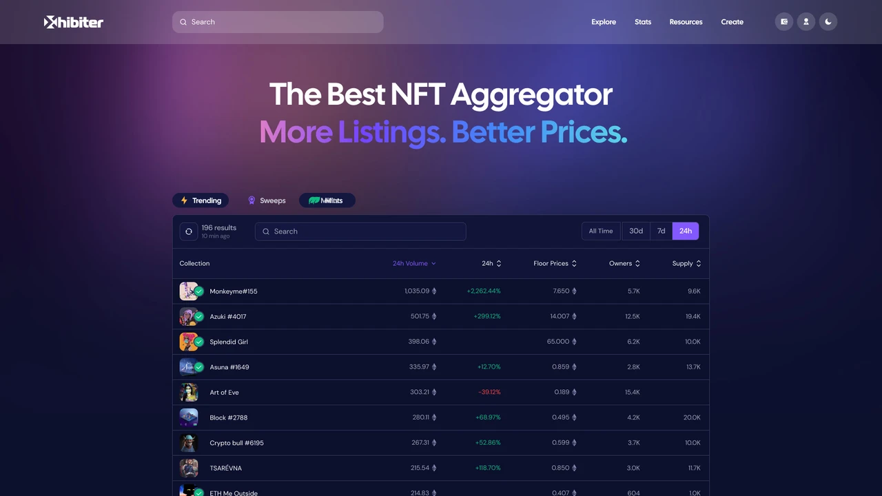 Xhibiter - Web3 Crypto NFT Marketplace Figma Template