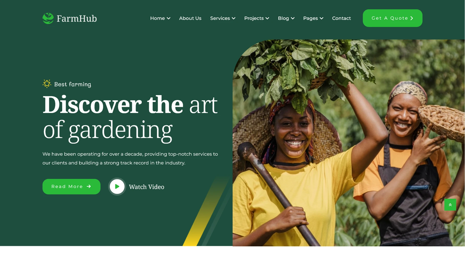 Farmhub - Agriculture and Organic HTML Template