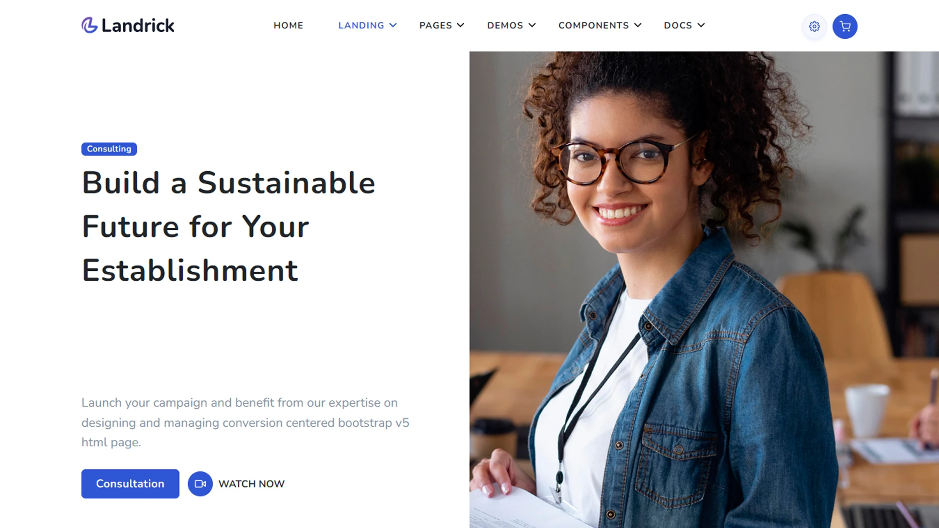 Landrick - App, Saas & Software Landing & Admin Dashboard Bootstrap 5 Template