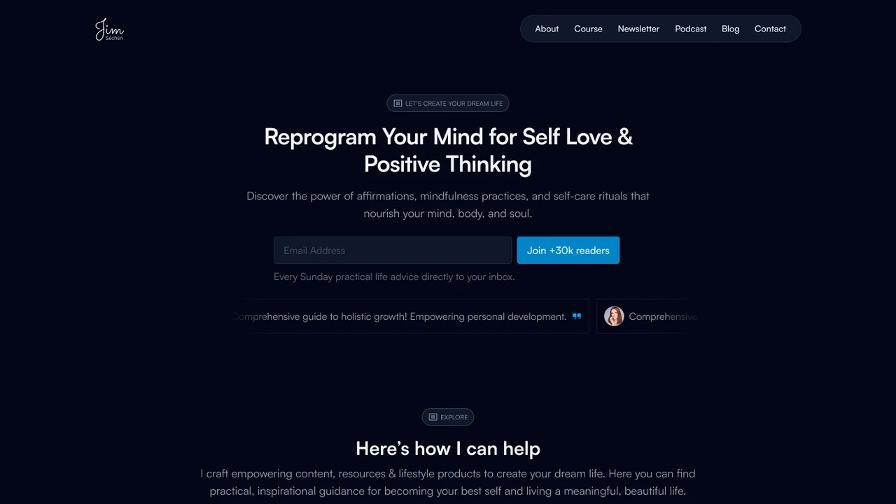 Ethos - Personal Website Figma Template