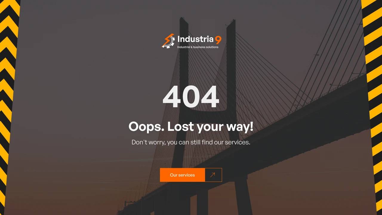 Industria9 - Factory, Industrial, and Building Construction Figma Template