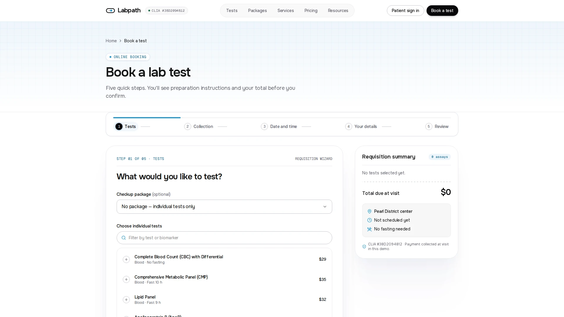 Labpath - Diagnostic Lab & Patient Portal Next.js Template (Screenshot 6 of 12)