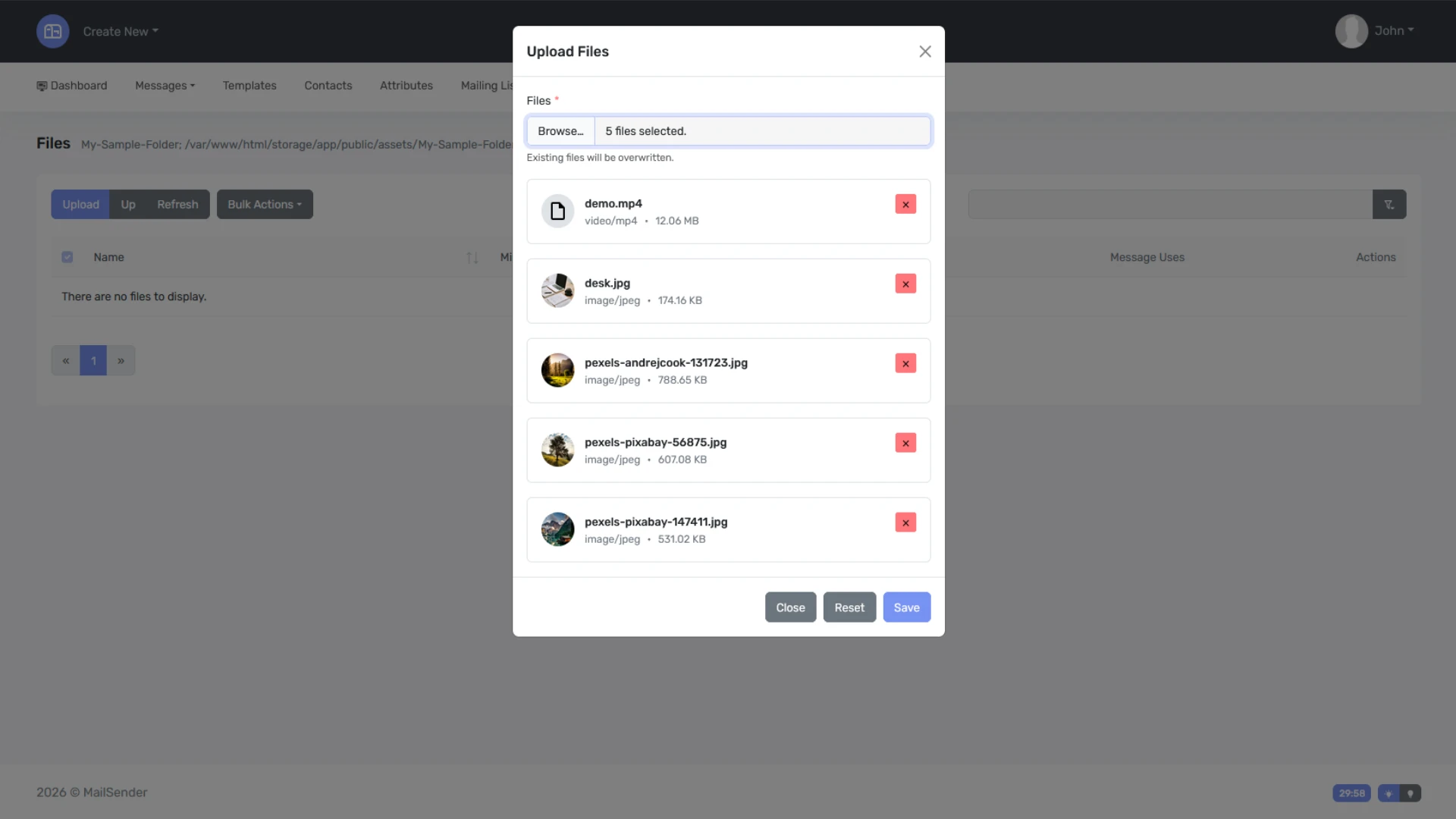 MailSender - Nuxt and Laravel Email Campaign Sending Application