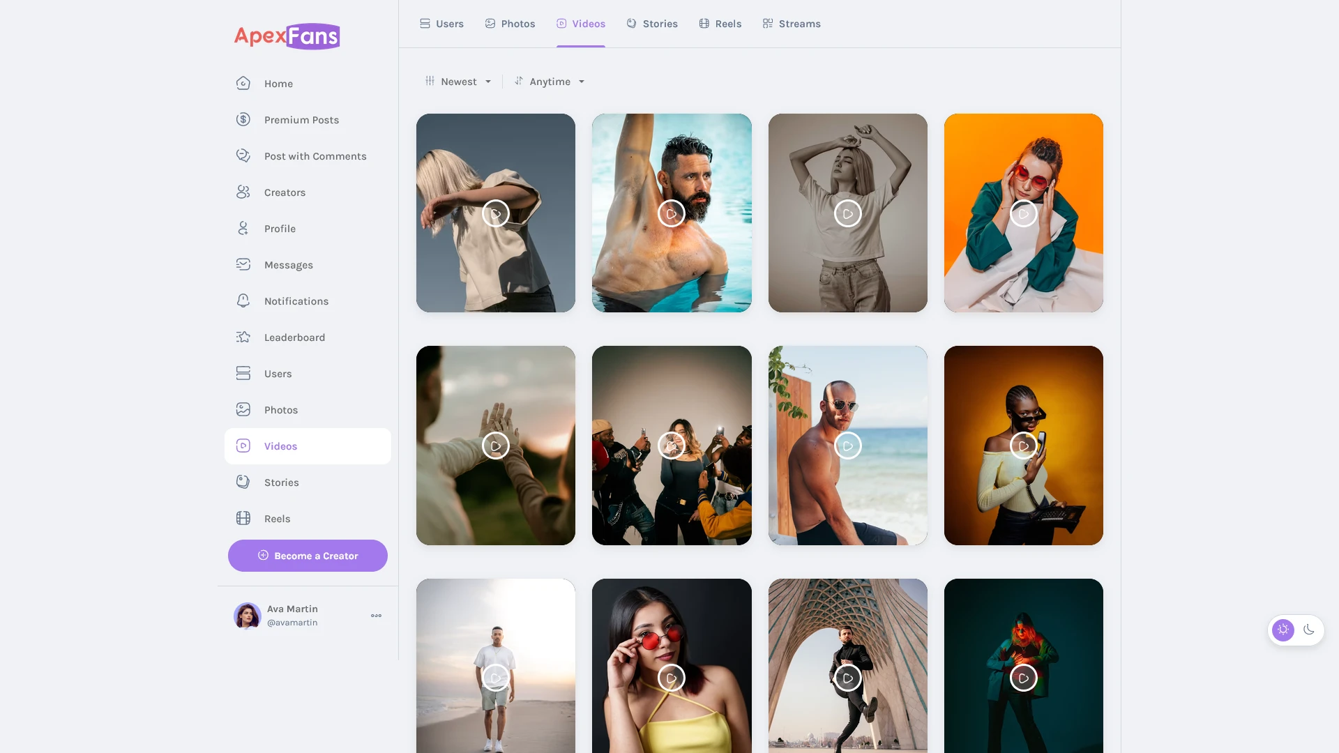 ApexFans - Ultimate Social Network Template for Content Creators