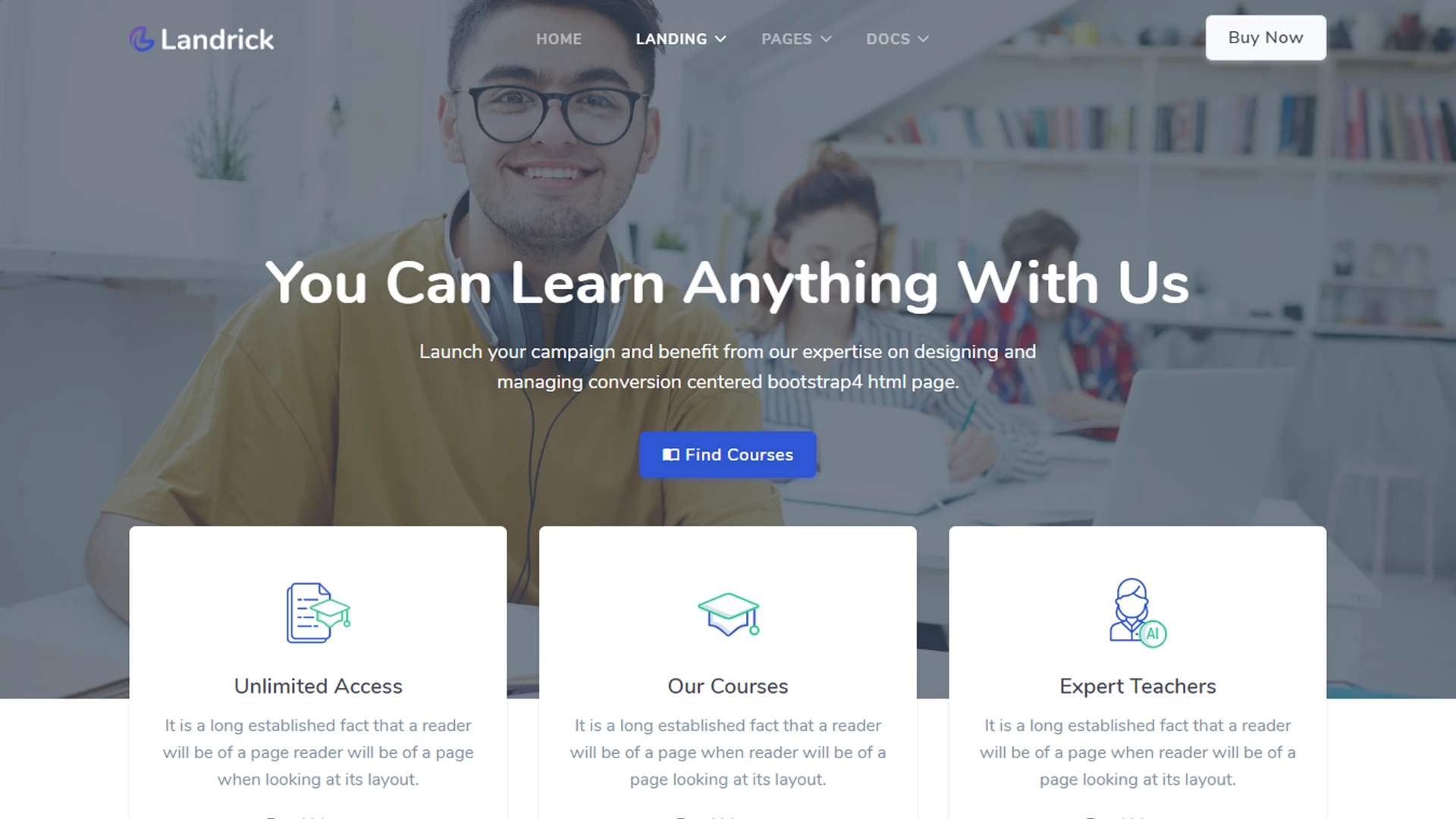 Landrick - App, Saas & Software Landing & Admin Dashboard Bootstrap 5 Template