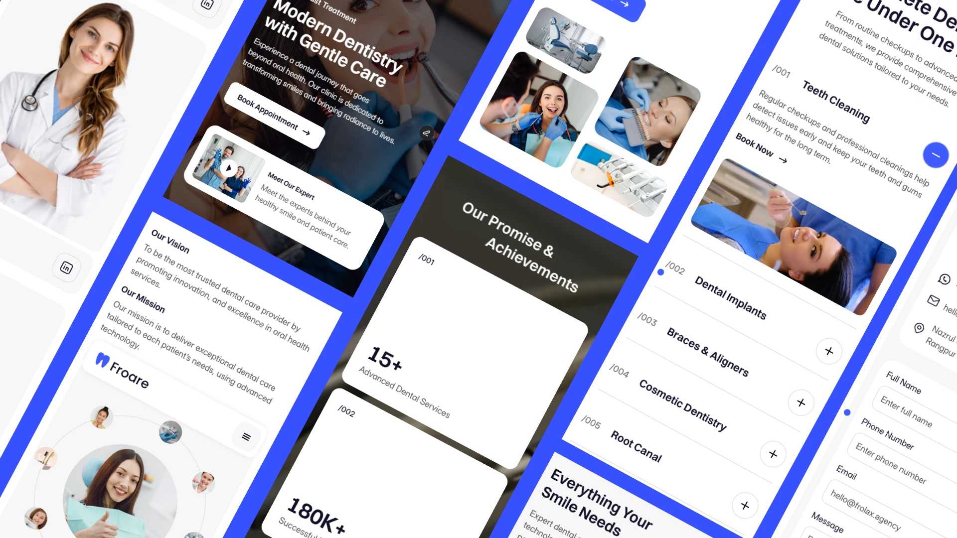 Froare - Dental Clinic Website Framer Template