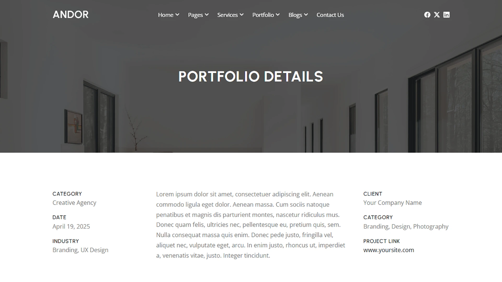 Andor - Corporate Business and Innovative HTML & Angular Template