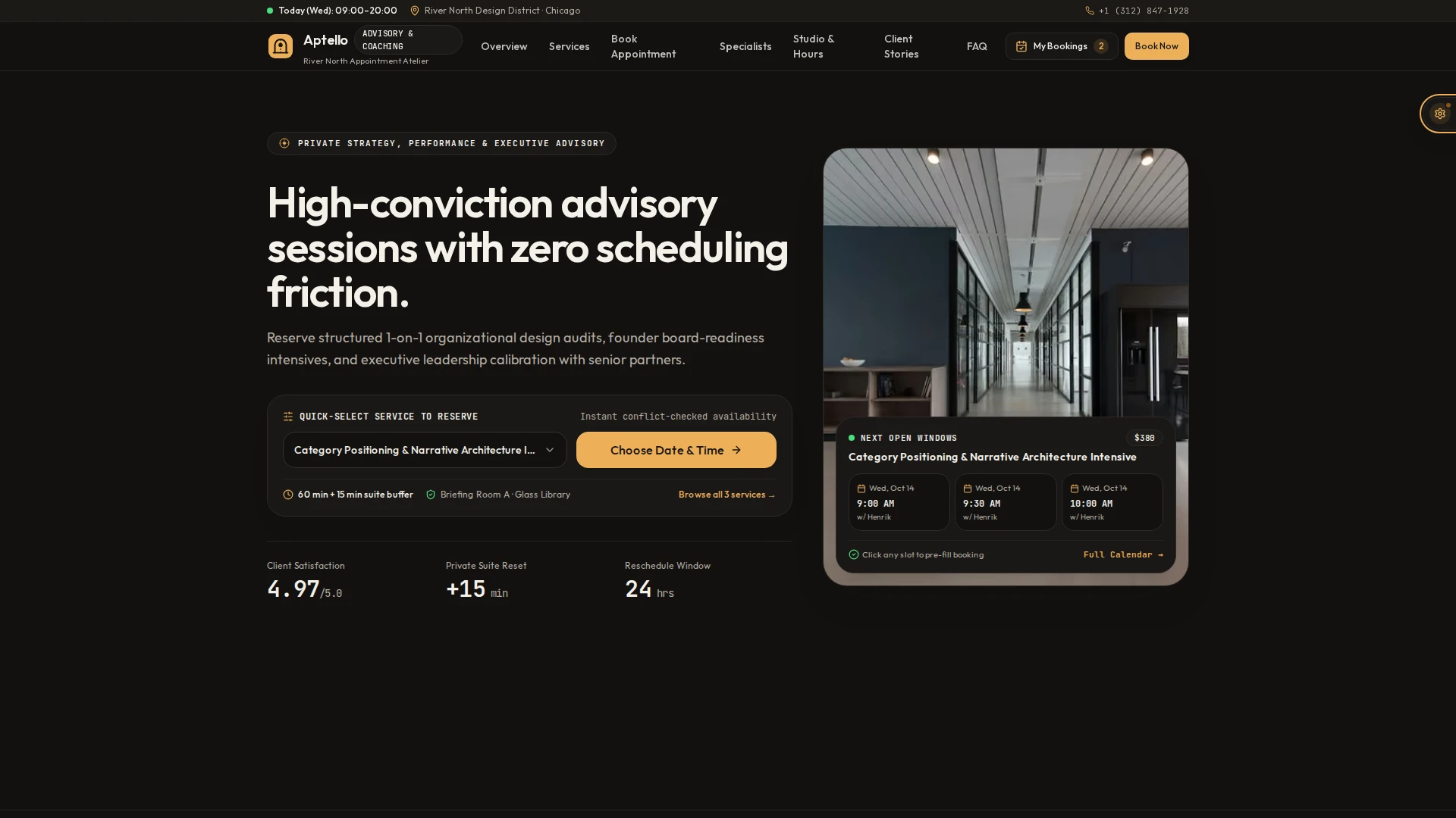 Aptello - Service Booking and Appointment Studio Next.js Template