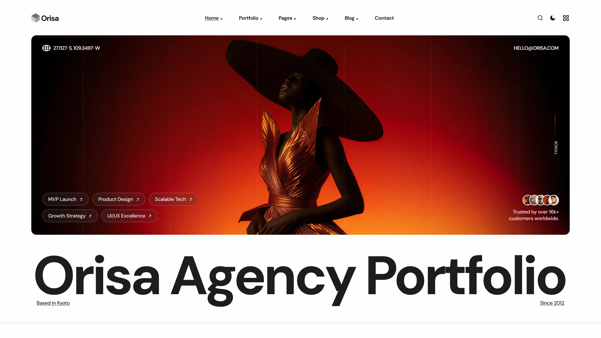 Orisa - Creative Agency & Portfolio Next.js Template