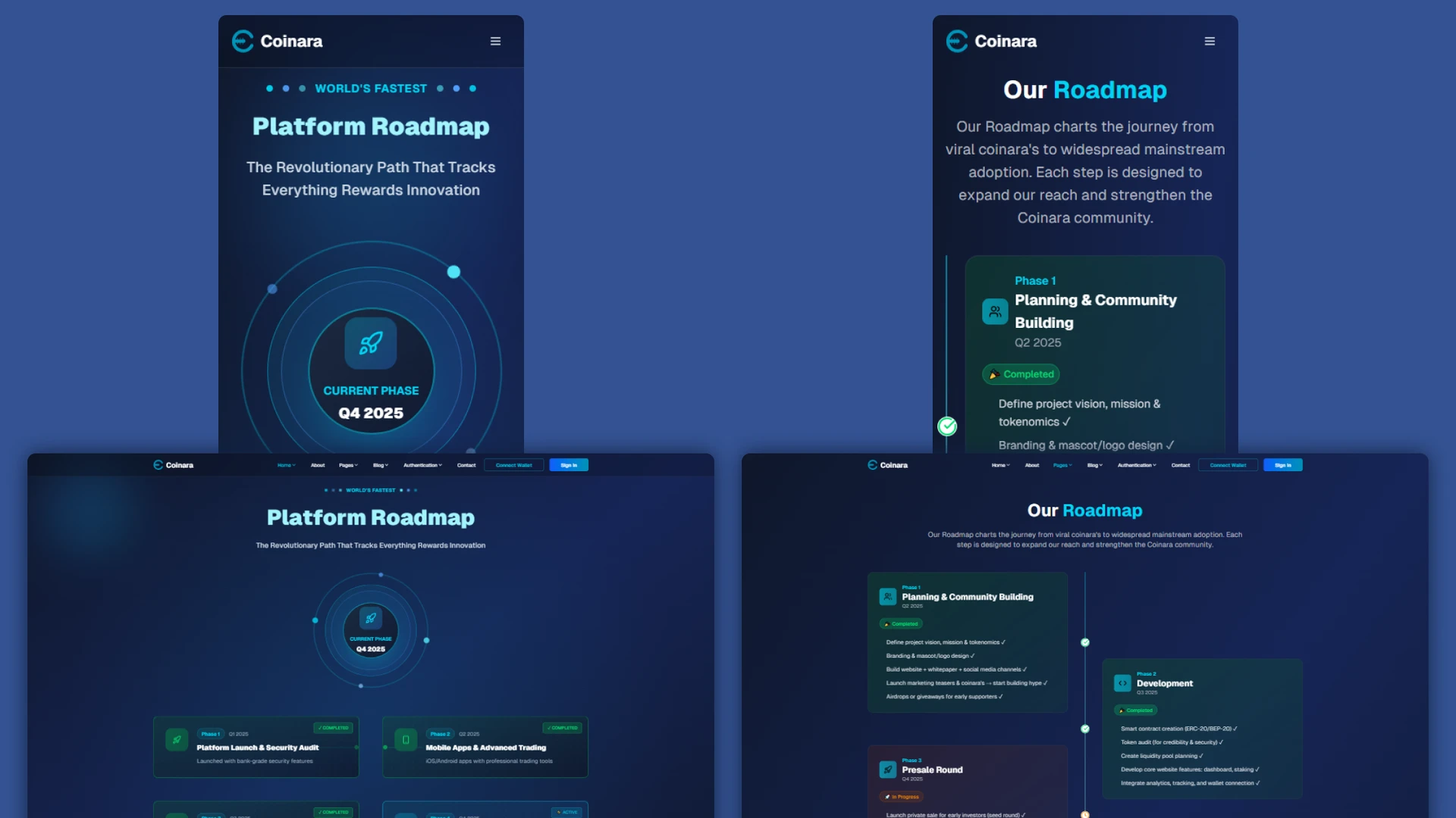 Coinara - NFT & Crypto Exchange React Template