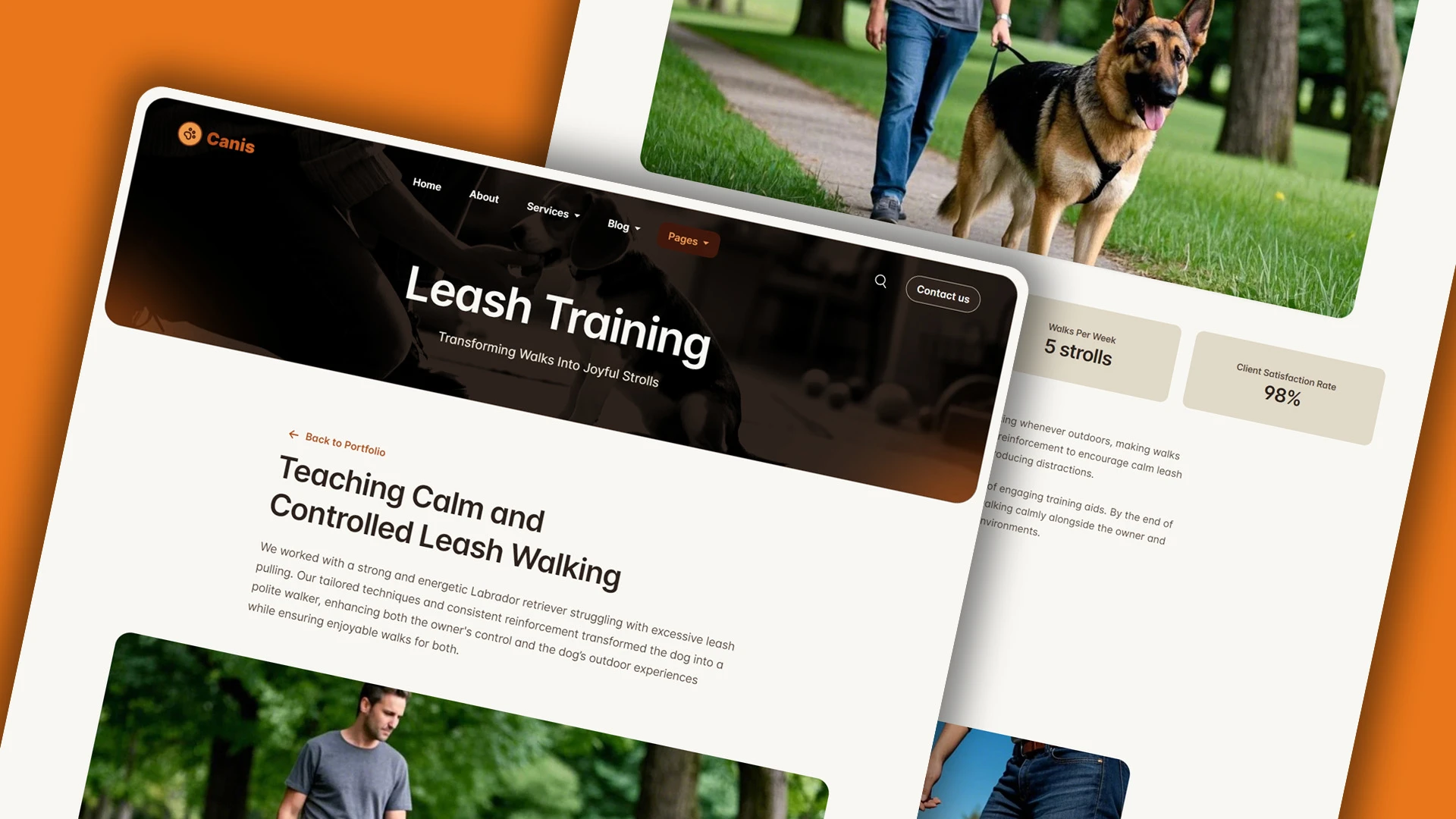 Canis - Professional Dog Training Services HTML Website Template
