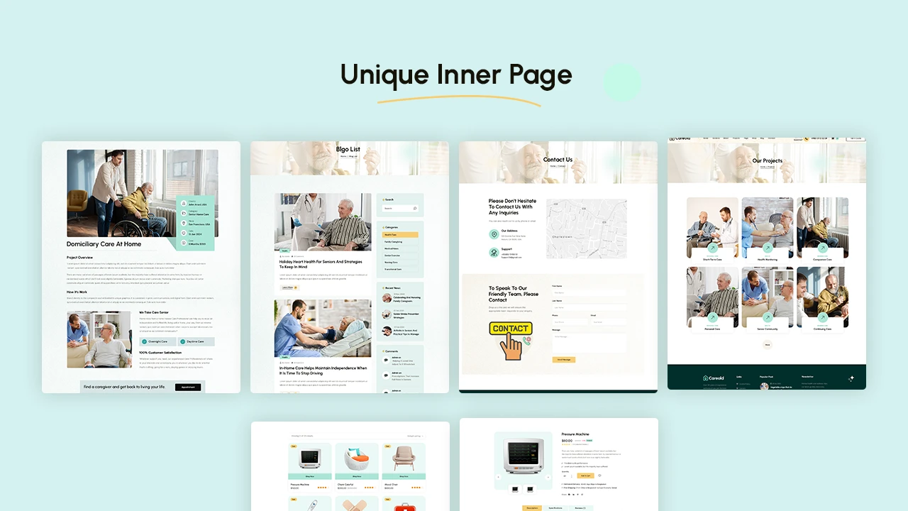 Careold - Senior Care & Medical PSD Template