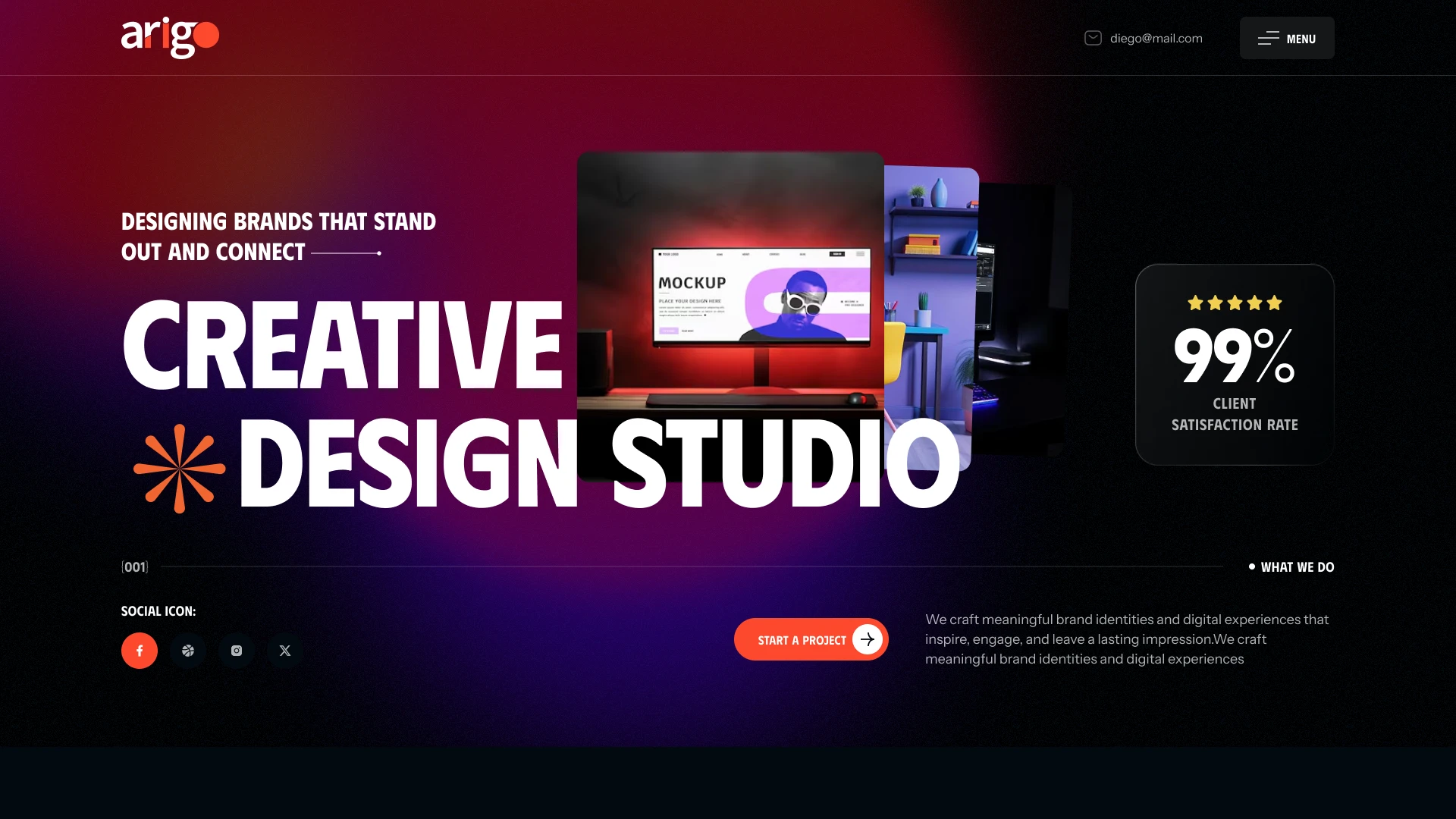 Arigo - Creative Agency & Portfolio WordPress Theme