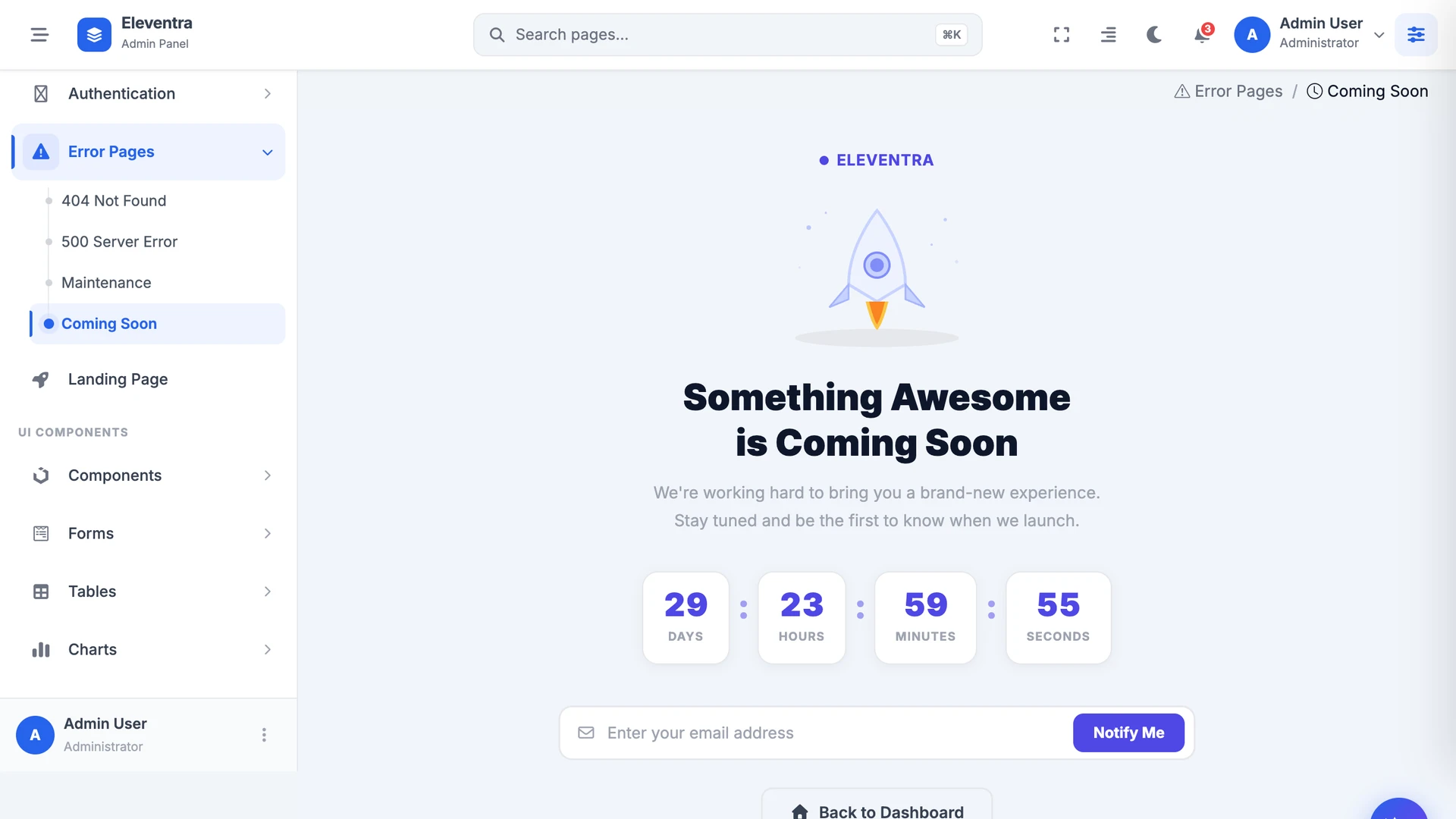 Eleventra - Angular 21 Admin Dashboard Template + UI Kit + 90+ Pages