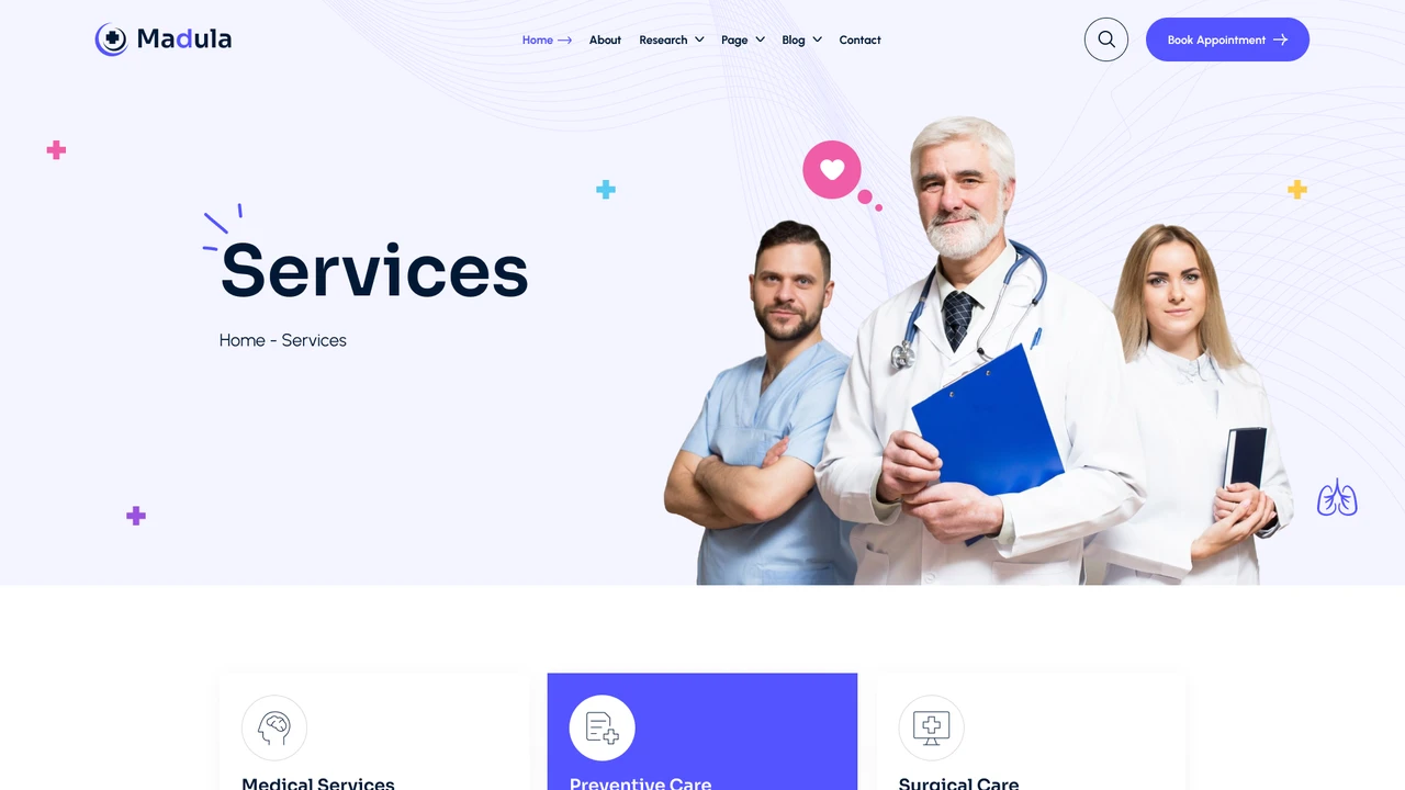 Madula - Health & Medical Figma Template