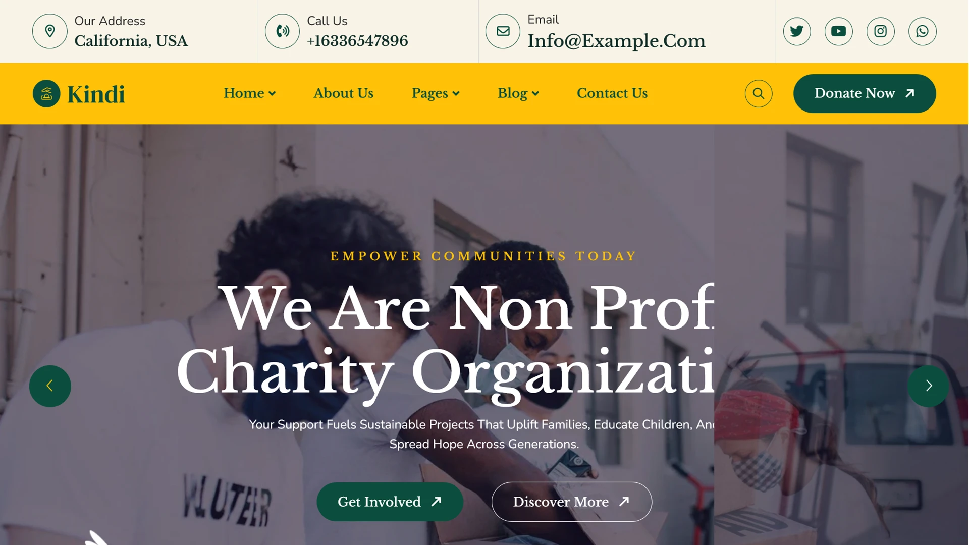 Kindi - Charity & Donation Elementor WordPress Theme