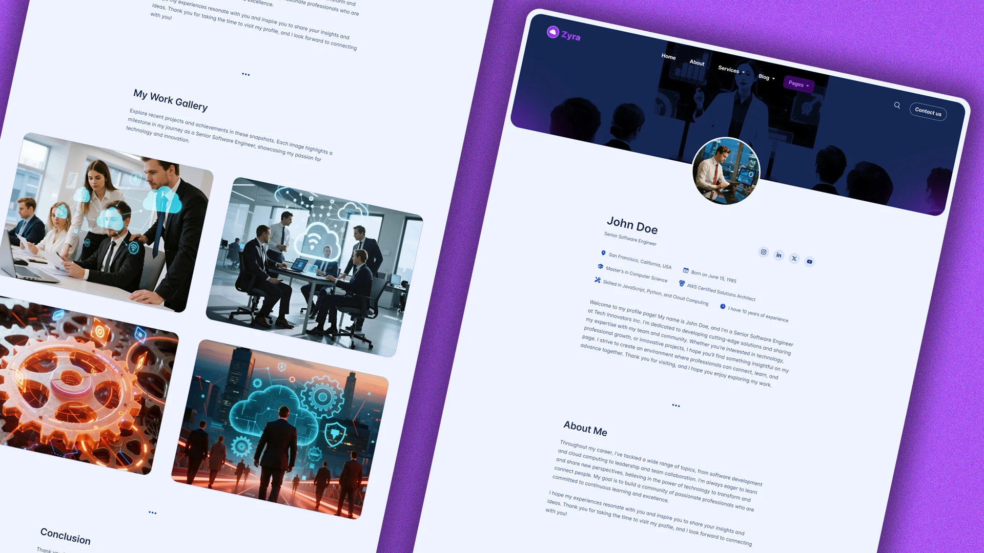 Zyra - Multipurpose IT Solutions & Business Services HTML Website Template