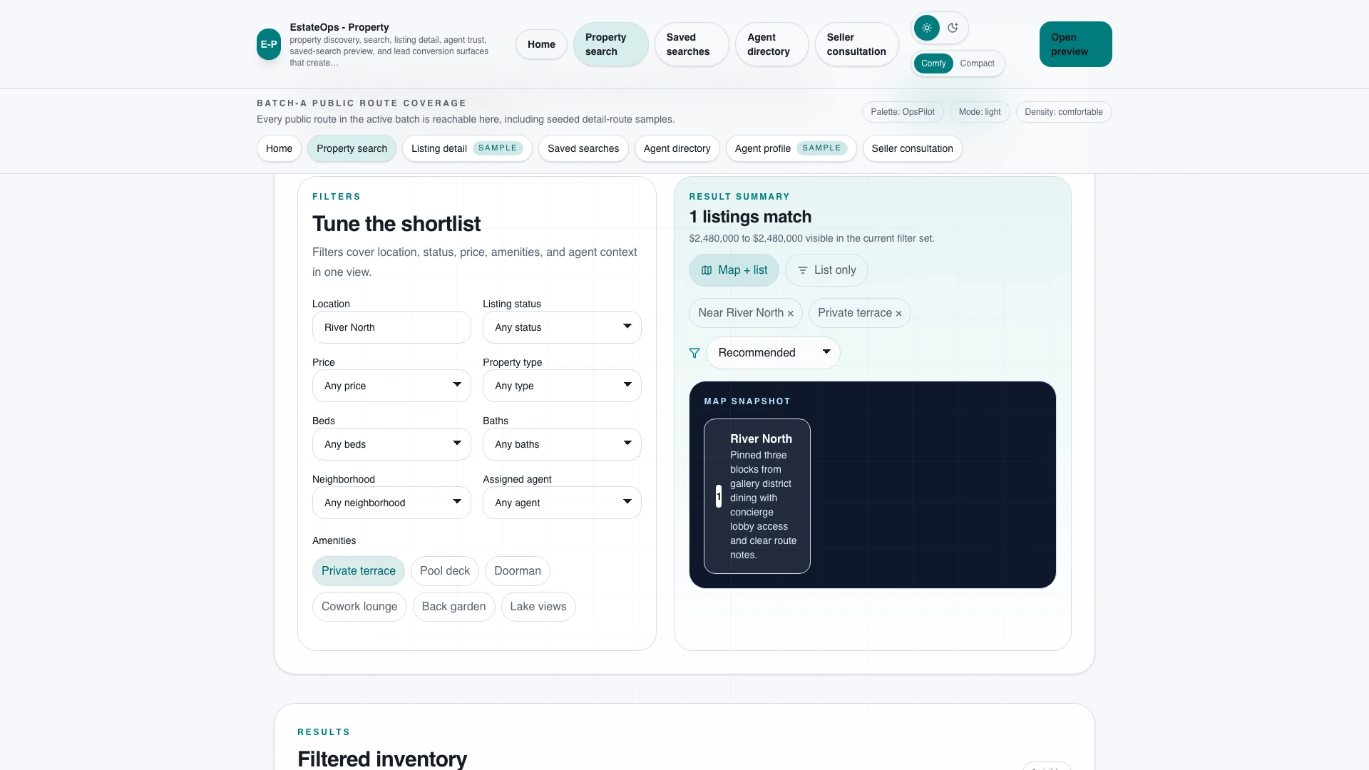 EstateOps - Real Estate CRM, Listings & Admin React Template