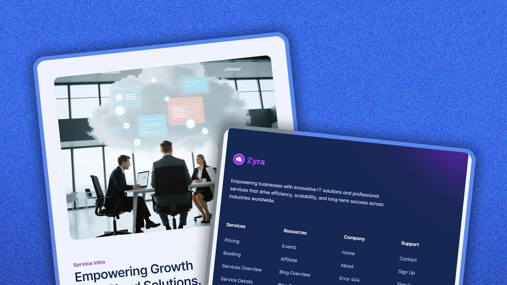 Zyra - Multipurpose IT Solutions & Business Services HTML Website Template