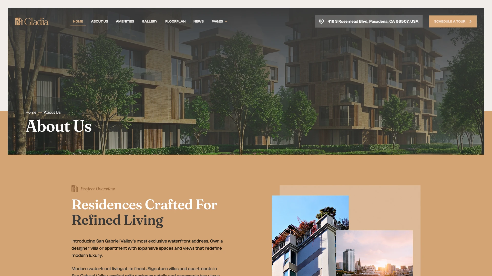 Gladia - Single Property Figma Template