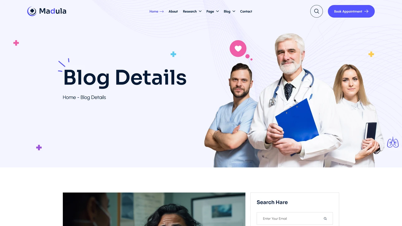 Madula - Health & Medical Figma Template