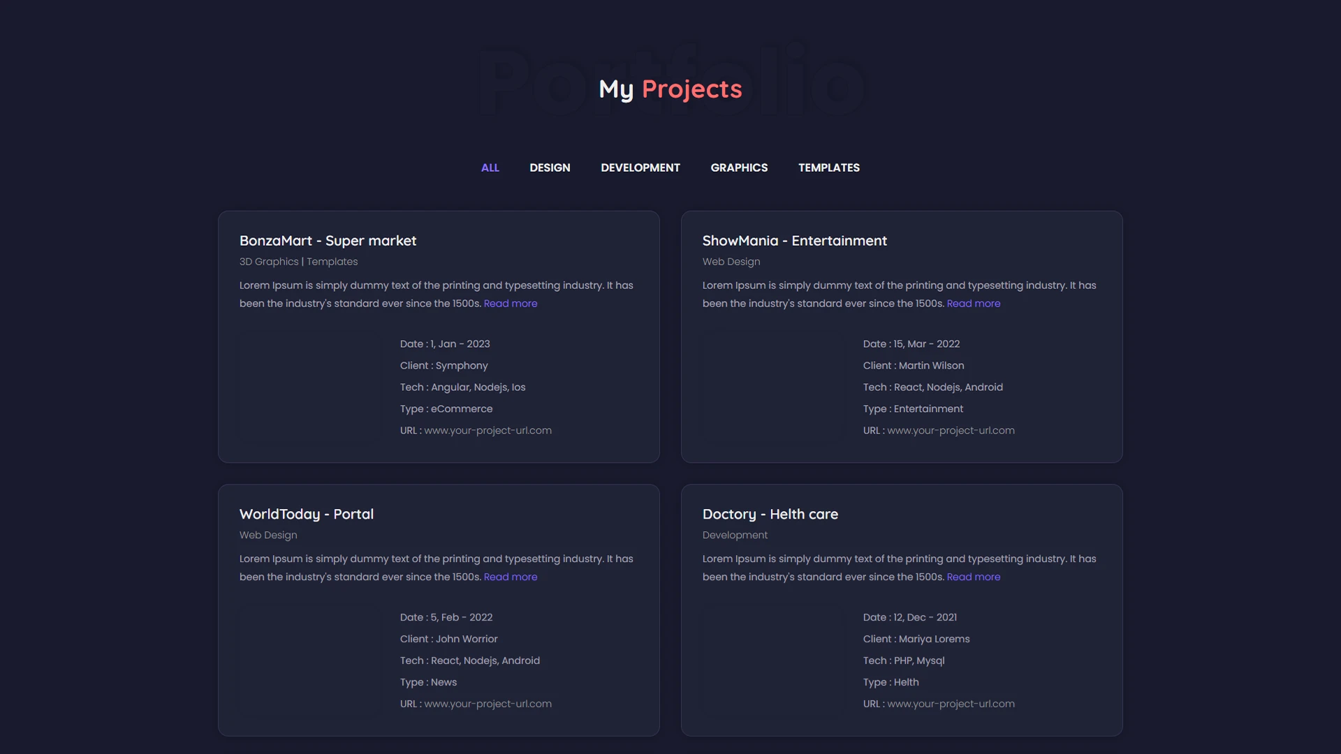 Brog - Personal Portfolio Bootstrap + React Template