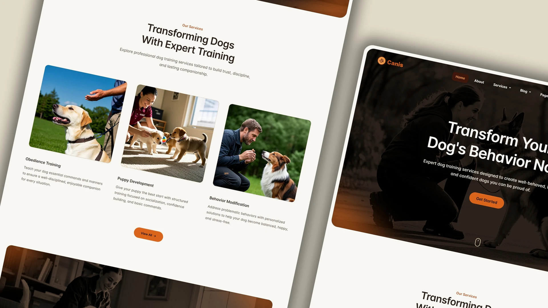 Canis - Professional Dog Training Services HTML Website Template