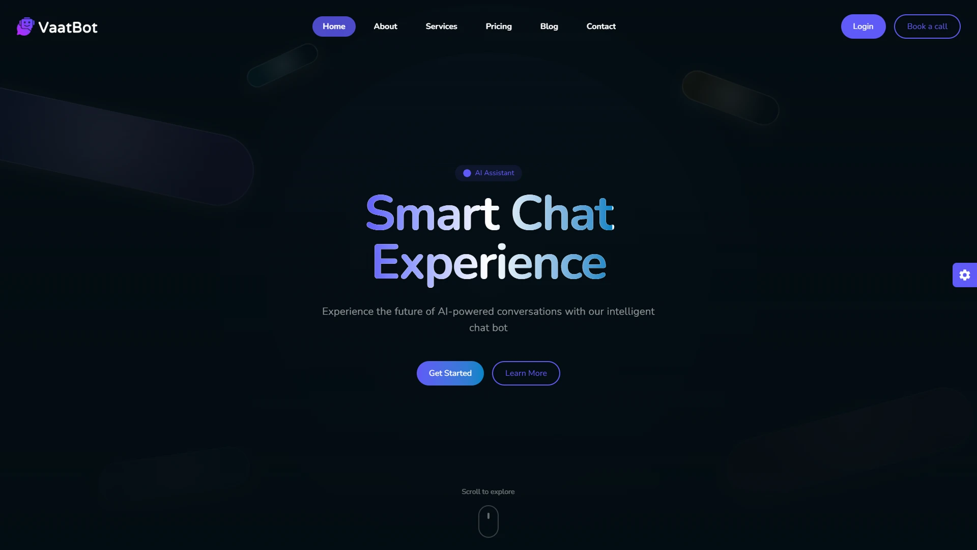VaatBot - AI Chatbot Landing Website Template NextJS Tailwind Modern SaaS