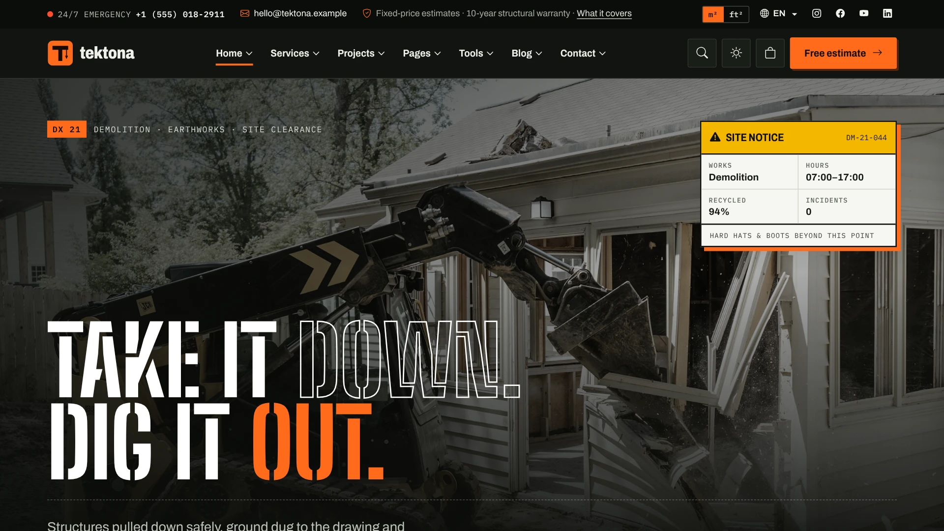 Tektona - Construction & Renovation HTML Template