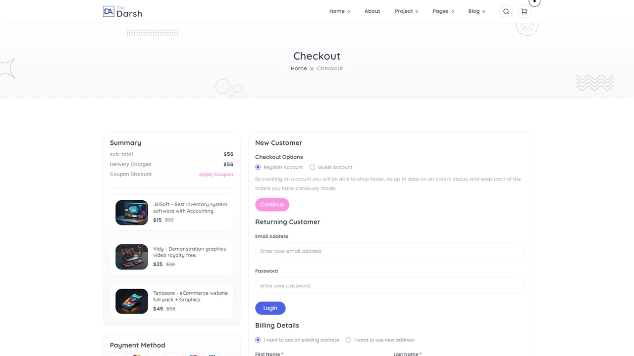 The Darsh - Agency + App Landing + Portfolio + Coming Soon HTML Template