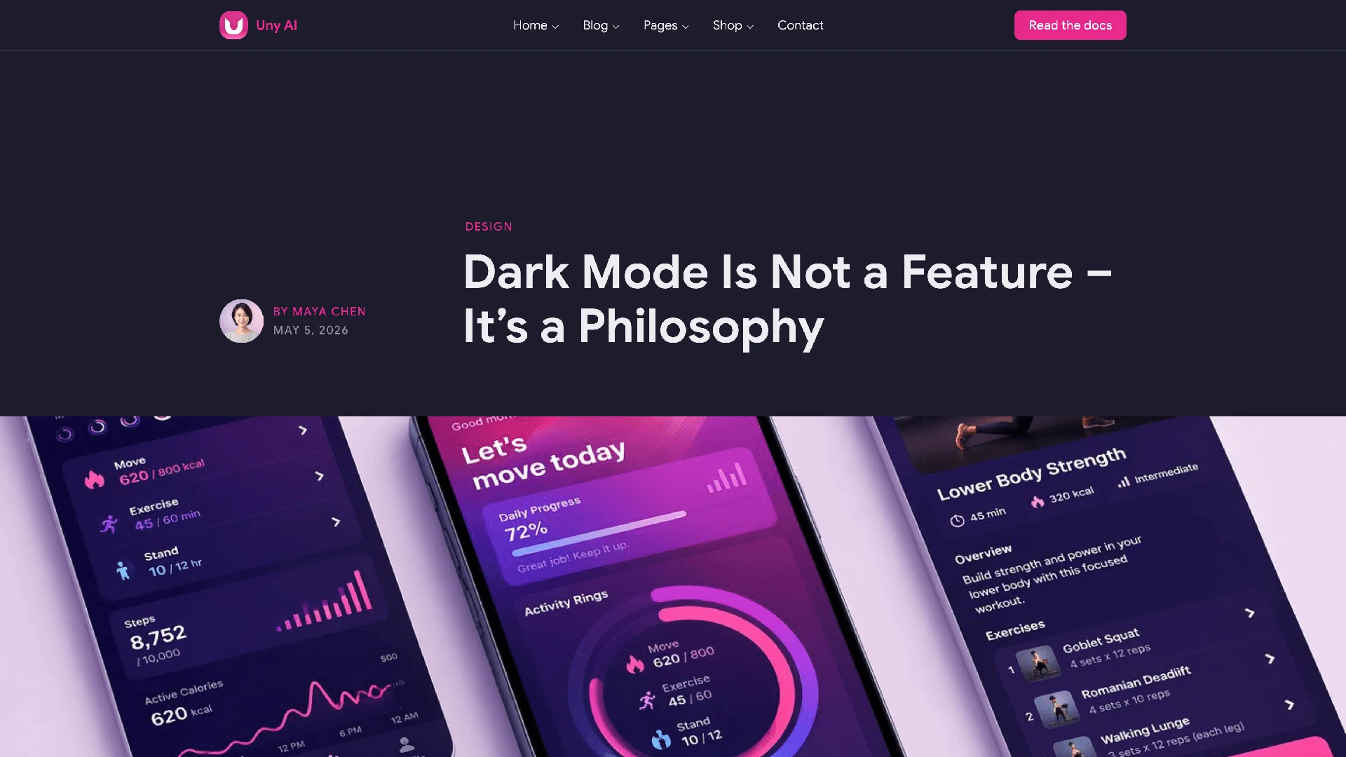 Uny AI - WordPress Theme with Flexible Section Builder