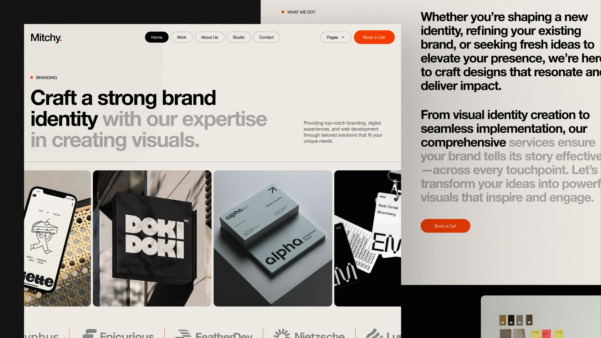 Mitchy - Business Consultation & Marketing Agency Framer Template Figma Included